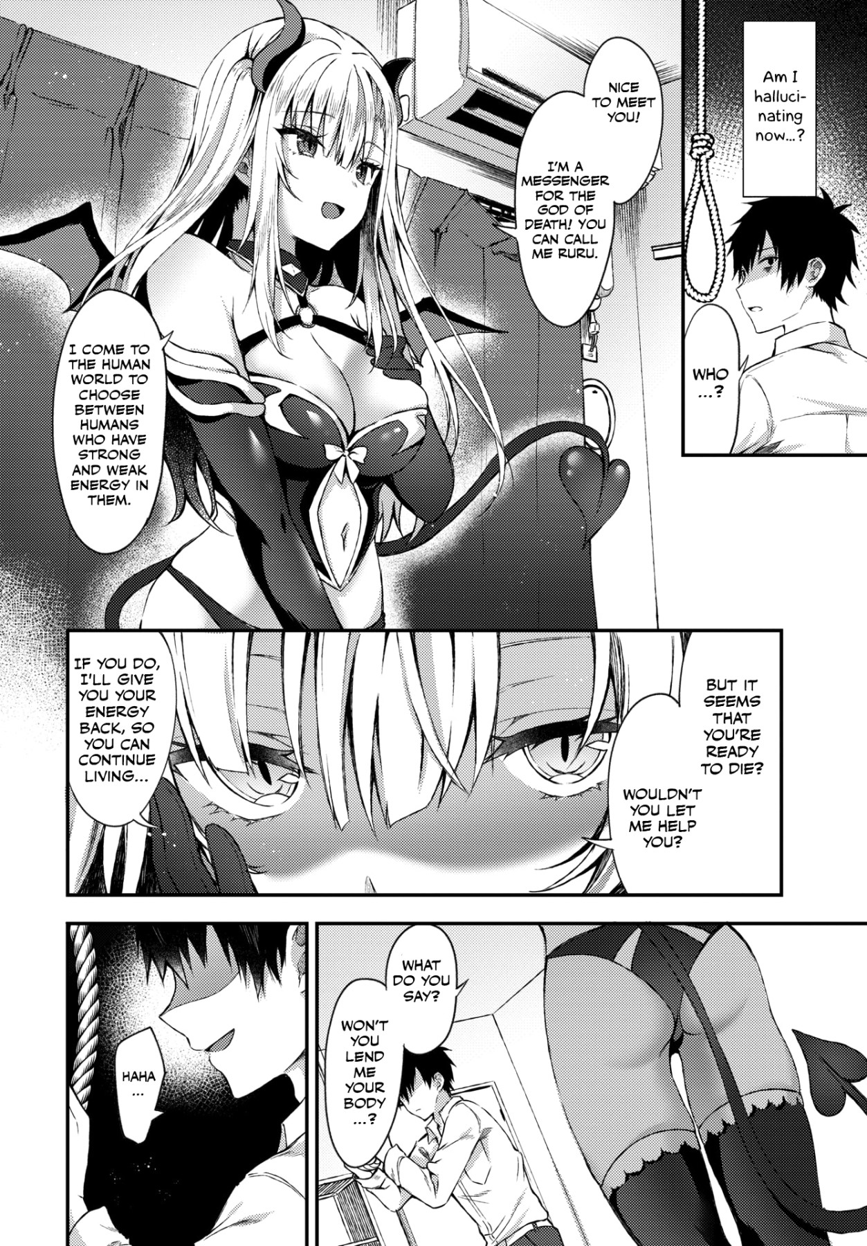 Hentai Manga Comic-Getting With a Devil Girl Just When He Thought He Was Dead-Read-2